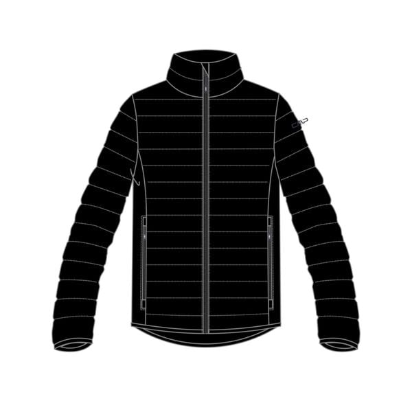 Kurtka puchowa CMP. Czarne kurtki męskie CMP, bez wzorów, z puchu, sportowe, bez kaptura. Za 337.05 zł.