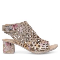 Sandały Rieker. Sandały damskie Rieker, bez wzorów, bez obcasa, na słupku. Za 299.99 zł.