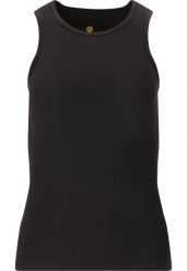 Damski tank top Athlecia Tinashe. Czarne topy sportowe damskie Athlecia, l, bez wzorów, z materiału, bez ramiączek. Za 126.00 zł.