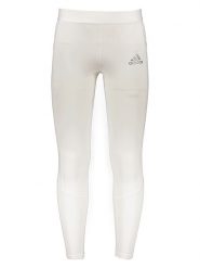 Adidas Legginsy sportowe "Techfit" w kolorze białym rozmiar: XS. Białe spodnie sportowe męskie Adidas, z materiału. Za 74.63 zł.