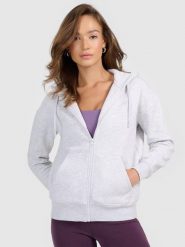 Bluza dresowa rozpinana z kapturem damska 4F 4FRMM00TSWSF2772. Szare bluzy z kapturem damskie 4f, s, z bawełny. Za 159.99 zł.
