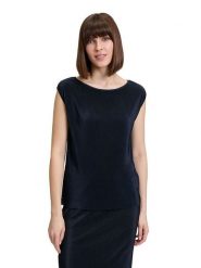 BETTY & CO Bluzka w kolorze granatowym rozmiar: 44. Niebieskie bluzki damskie Betty & Co., bez wzorów, bez kołnierzyka, bez ramiączek. Za 134.95 zł.