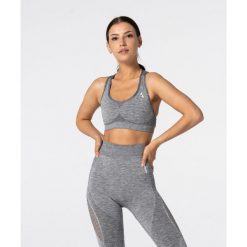Biustonosz fitness Carpatree Phase Seamless. Brązowe biustonosze sportowe damskie Carpatree, bez wzorów. Za 42.99 zł.