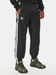 Kappa Spodnie dresowe Orfeo 36235NW Czarny Comfort Fit. Czarne spodnie dresowe męskie Kappa, bez wzorów, z dresówki. Za 179.99 zł.