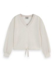 Scotch & Soda Bluza w kolorze białym rozmiar: M. Białe bluzy bez kaptura damskie Scotch & Soda, m. Za 152.98 zł.