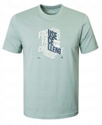 Bawełniana, Męska Koszulka (T-Shirt) - Pako Jeans - Blada Mięta, Nadruk. T-shirty męskie Pako Jeans, l, bez wzorów, z bawełny, bez kołnierzyka. Za 75.00 zł.