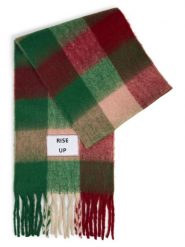 Verb To Do tkany szalik Kobiety Sztuczne włókno zielony|czerwony, ONE SIZE. Czerwone szaliki i kominy damskie Verb To Do, na zimę, z aplikacjami, z włókna. Za 139.95 zł.