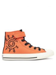 Converse Trampki Ctas 1V Hi X Naruto A14840C Pomarańczowy. Brązowe trampki i tenisówki chłopięce Converse, bez wzorów, z materiału, bez zapięcia. Za 189.99 zł.