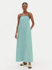 Seafolly Sukienka letnia Sorrento 55657-DR Zielony Regular Fit. Zielone sukienki damskie Seafolly, na lato, l, bez wzorów, z wiskozy, bez kołnierzyka, bez ramiączek. Za 579.99 zł.