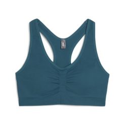 Stanik sportowy damski PUMA 4Keeps Shapelux Bra. Czarne biustonosze sportowe damskie Puma, bez wzorów. W wyprzedaży za 134.00 zł.
