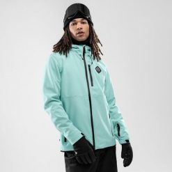 Męska kurtka snowboardowa Sporty zimowe Mężczyzna Siroko W2 Senja. Niebieskie kurtki męskie SIROKO, l, bez wzorów, z softshellu, bez kaptura, narciarskie. Za 844.00 zł.