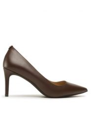 MICHAEL Michael Kors Szpilki Alina Flex Pump 40F2HNMP2L Brązowy. Brązowe szpilki MICHAEL Michael Kors, bez wzorów, ze skóry, bez obcasa. Za 519.99 zł.