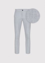 PAKO LORENTE – gładkie jasnoszare spodnie. Szare spodnie materiałowe męskie Pako Lorente, bez wzorów, z elastanu, casualowe. Za 249.99 zł.