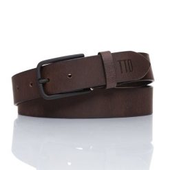 TOM TAILOR PASEK SKÓRZANY TM0206R69 690 35mm Gürtel Q.1869. Brązowe paski męskie Tom Tailor, bez wzorów, klasyczne. Za 79.99 zł.