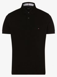 Tommy Hilfiger koszulka polo Mężczyźni Bawełna czarny, XXXL. Czarne koszulki polo męskie Tommy Hilfiger, m, bez wzorów, z bawełny, bez ramiączek. Za 359.95 zł.