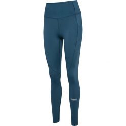 Damskie legginsy Hummel Hiit Intensity. Niebieskie legginsy damskie HUMMEL, bez wzorów, na fitness i siłownię. Za 291.00 zł.