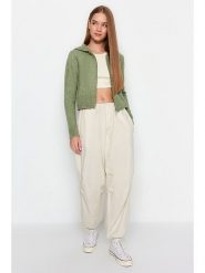 Trendyol Kardigan w kolorze zielonym rozmiar: L. Zielone kardigany damskie Trendyol, l, bez wzorów. Za 73.99 zł.