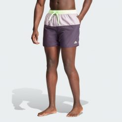 Szorty do pływania Colorblock CLX. Czarne szorty męskie Adidas, bez wzorów, z materiału. Za 128.00 zł.