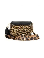 Anna Morellini Skórzana torebka "Gabriella" w kolorze złoto-czarnym - 20 x 15 x 10 cm rozmiar: onesize. Czarne torebki klasyczne damskie Anna Morellini, bez wzorów, z materiału, bez dodatków. Za 260.99 zł.