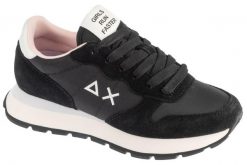 Buty sportowe Sneakersy damskie, Ally Solid. Czarne buty sportowe na co dzień damskie SUN68, bez wzorów, z materiału, trekkingowe. Za 399.99 zł.