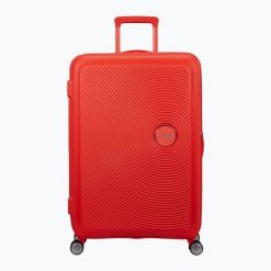 Walizka podróżna American Tourister Soundbox. Brązowe walizki AMERICAN TOURISTER, bez wzorów. Za 739.99 zł.