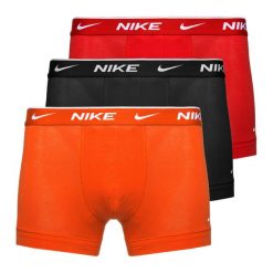 Bokserski męskie Nike Everyday Cotton Stretch Trunk. Brązowe bokserki męskie Nike, bez wzorów. Za 159.99 zł.