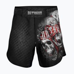 Spodenki treningowe męskie Octagon The Rules MMA. Czarne szorty męskie OCTAGON, bez kołnierzyka. Za 149.99 zł.