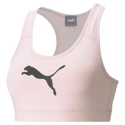 Biustonosz damski Puma Mid Impact 4Keeps Bra. Czarne biustonosze sportowe damskie Puma, bez wzorów. Za 110.28 zł.