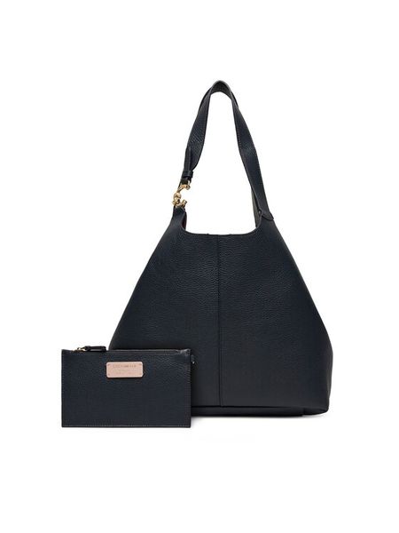 Coccinelle Torebka E1 SHA 11 01 01 Granatowy. Niebieskie torebki klasyczne damskie Coccinelle, bez wzorów, ze skóry, bez dodatków. Za 1,439.00 zł.