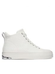 DKNY Trampki Yaser K1611427 Biały. Białe trampki i tenisówki damskie DKNY, bez wzorów, ze skóry. Za 579.99 zł.