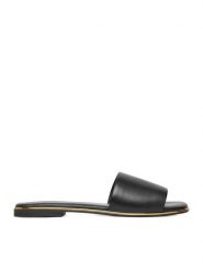 Lasocki Klapki CEO-RST-HOSTA-01 Czarny. Czarne klapki damskie Lasocki, bez wzorów, ze skóry, bez obcasa. Za 129.99 zł.