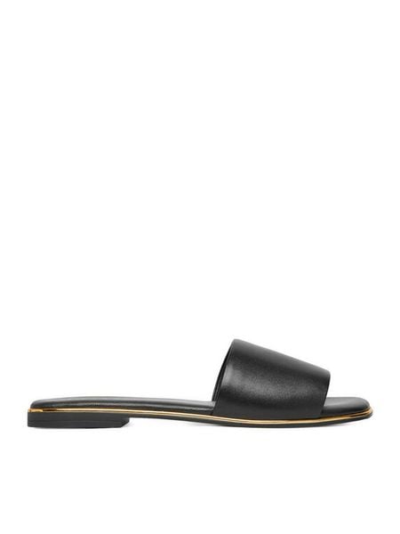 Lasocki Klapki CEO-RST-HOSTA-01 Czarny. Czarne klapki damskie Lasocki, bez wzorów, ze skóry, bez obcasa. Za 129.99 zł.