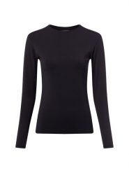 Brookshire koszulka z długim rękawem Kobiety Sztuczne włókno czarny, XL. Czarne t-shirty damskie brookshire, xl, bez wzorów, z tkaniny, bez kołnierzyka. Za 149.95 zł.