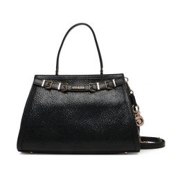 Torebka Guess. Czarne torebki klasyczne damskie Guess, z aplikacjami, bez dodatków. Za 699.99 zł.