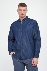 Koszula męska Heli JOOP! JEANS. Koszule męskie Joop! Jeans, m, bez wzorów, z jeansu, bez kołnierzyka, bez ramiączek. Za 489.00 zł.