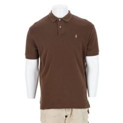 Second life - Koszulka polo męska z krótkim rękawem - Stan bardzo dobry. Brązowe koszulki polo męskie Ralph Lauren, m, bez wzorów, bez ramiączek. Za 127.76 zł.