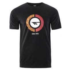 T-shirt Męski Logo Z Bawełny Rakan. Czarne t-shirty męskie Hi-tec, m, bez wzorów, z bawełny, bez kołnierzyka. Za 74.99 zł.