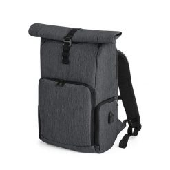 Plecak z rolowanym klapem Quadra. Szare plecaki damskie QUADRA, bez wzorów. Za 212.50 zł.