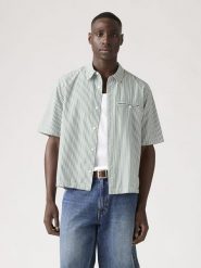Levi's Koszula "Zandt" - Relaxed fit - w kolorze zielonym rozmiar: M. Zielone koszule męskie Levi's, m, bez wzorów, z bawełny, bez kołnierzyka, bez ramiączek. Za 106.38 zł.