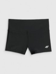 4F Spodenki do pływania damskie - czarne L. Czarne spodenki sportowe damskie 4f, l, z dzianiny, do pływania. Za 89.99 zł.