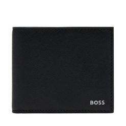 Portfel BOSS. Czarne portfele męskie Boss, bez wzorów. Za 291.99 zł.