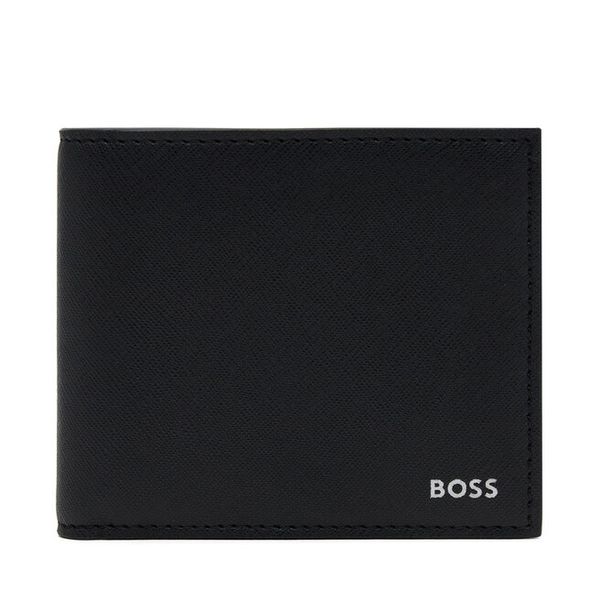 Portfel BOSS. Czarne portfele męskie Boss, bez wzorów. Za 291.99 zł.