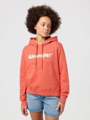 WRANGLER DAMSKA BLUZA Z KAPTUREM WRANGLER REGULAR HOODIE BURNT SIENNA 112350336. Bluzy z kapturem damskie Wrangler, s. Za 189.99 zł.