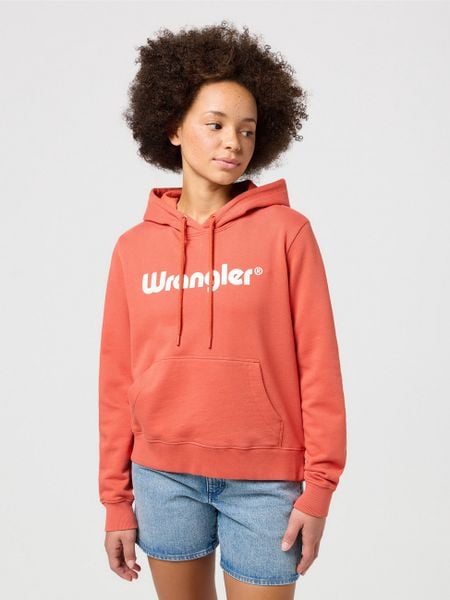 WRANGLER DAMSKA BLUZA Z KAPTUREM WRANGLER REGULAR HOODIE BURNT SIENNA 112350336. Bluzy z kapturem damskie Wrangler, m. W wyprzedaży za 109.99 zł.