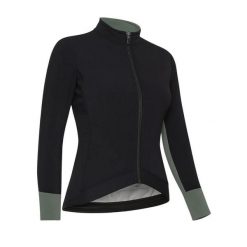 Kurtka rowerowa KIN, czarno-zielona. Zielone kurtki damskie GIST, na zimę, bez wzorów, z polaru, bez kaptura. Za 599.00 zł.