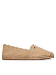 Tommy Hilfiger Espadryle Flag Canvas Espadrille FW0FW08541 Beżowy. Brązowe espadryle damskie Tommy Hilfiger, bez wzorów, z materiału, bez obcasa. Za 249.99 zł.