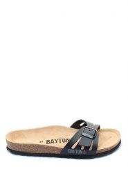 BAYTON Klapki "Athena" w kolorze czarnym rozmiar: 40. Czarne klapki damskie Bayton, bez wzorów, bez obcasa. Za 189.95 zł.