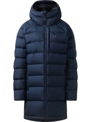 Haglöfs Płaszcz puchowy "Rosson Down" w kolorze granatowym rozmiar: L. Niebieskie płaszcze damskie Haglöfs, l, bez wzorów, z puchu. Za 979.05 zł.