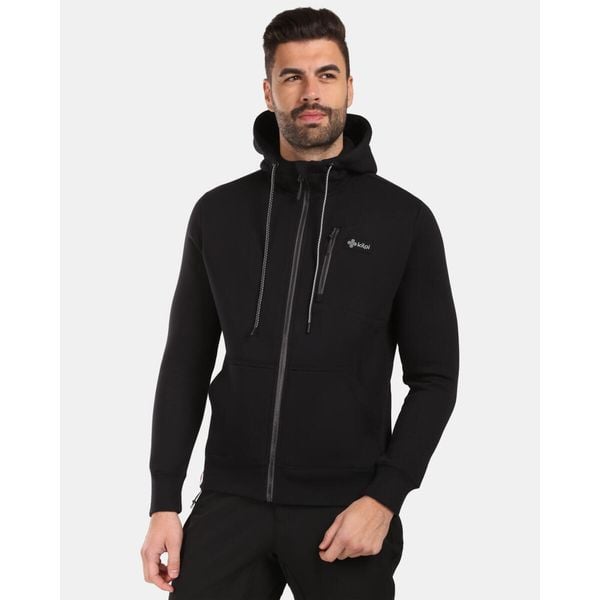 Męska bawełniana bluza z kapturem Kilpi DANILO-M. Czarne bluzy z kapturem męskie Kilpi, m, z bawełny. Za 318.77 zł.