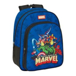 Plecak szkolny MARVEL Niebieski. Niebieskie plecaki męskie marvel, bez wzorów. Za 131.85 zł.
